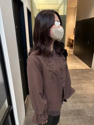 ミディアム カラー mao | 柔らか艶カラー🫧のヘアスタイル