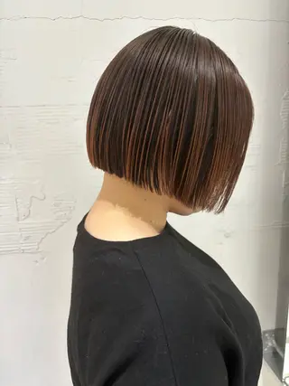 ミディアム カラー 杉水 葉月のヘアスタイル