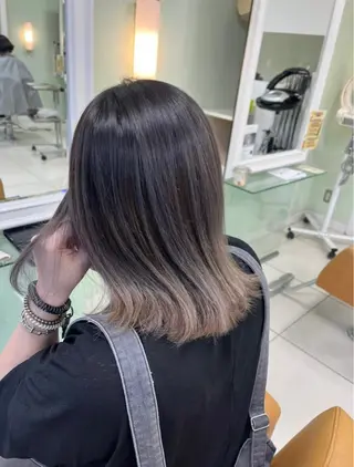 ミディアム カラー カットカラーモデル BASSA上石神井店のヘアスタイル