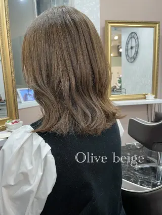 ミディアム カラー 暗髪艶カラー/ 髪質改善TR/maiのヘアスタイル