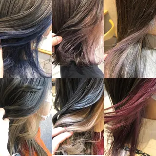 セミロング カラー 植田 彩のヘアスタイル