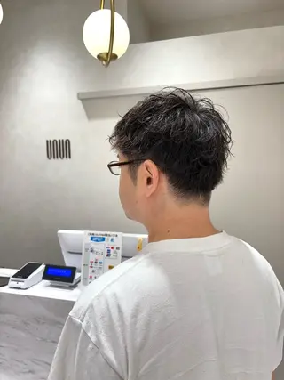 パーマ メンズ レディース募集中🎀 陸 愛夏のヘアスタイル