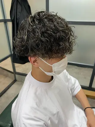 ショート パーマ メンズ 【S.BROOM】 店長　西川徹のヘアスタイル