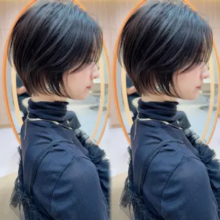 ショート カラー 縮毛矯正✨🫧 レイヤー川村利幸のヘアスタイル