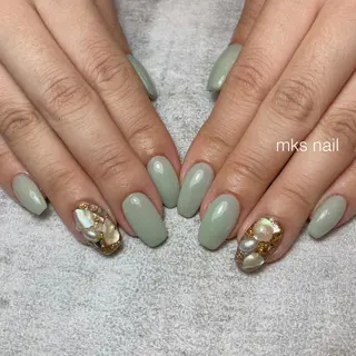 ネイル mks＊nail //  枚方長尾のネイルデザイン