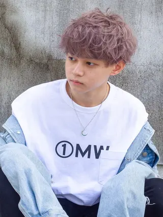 パーマ メンズ 片山 森尊のヘアスタイル