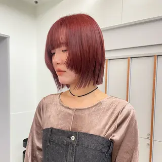 ショート カラー 髪質改善カラー/ボブ 🌻Mutsumiのヘアスタイル