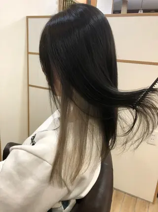 セミロング カラー 髪質改善特化 長澤友哉のヘアスタイル