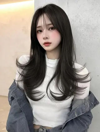ロング 藤村 雄大のヘアスタイル