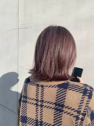 ミディアム カラー 山本  弦生のヘアスタイル