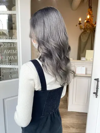 ロング カラー momo ♡のヘアスタイル