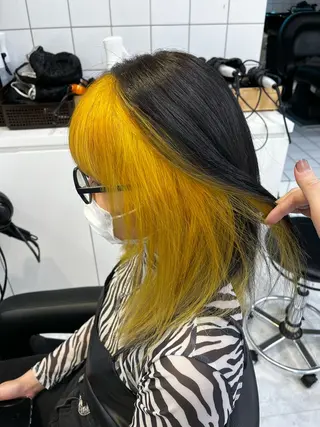 ミディアム カラー ブリーチカラー 🩵MIZUKIのヘアスタイル