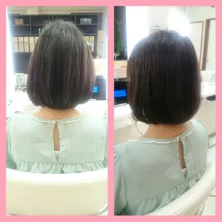ミディアム キンジョウ エナミのヘアスタイル