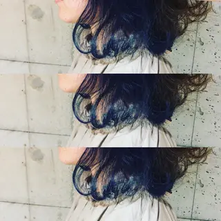 ミディアム カラー 小島 侑衣のヘアスタイル