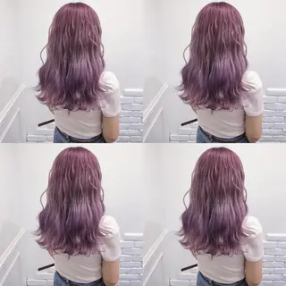ロング カラー ヘアアレンジ TAKUMAブリーチ /切りっぱなし🪽のヘアスタイル