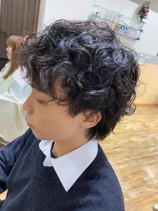 パーマ メンズ 堀 大輔のヘアスタイル