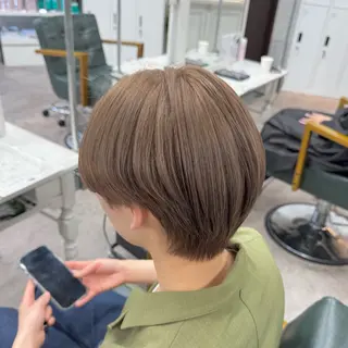 ショート カラー JUNSHIN🦋 ヘアセット／カラーのヘアスタイル