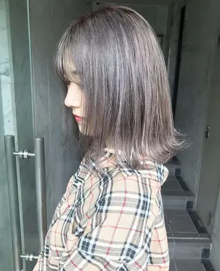 ミディアム カラー 🧡色落ちまで2度綺 麗なカラー🧡ヨシキのヘアスタイル