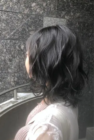 ミディアム カラーアンドケアリタ kitamuuuのヘアスタイル