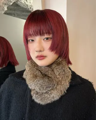 ショート デザインカラー 原宿/キシタのヘアスタイル