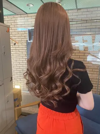 セミロング カラー ヘアアレンジ レイヤー/エクステ alpha下妻のヘアスタイル