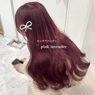 ロング カラー 韓国風艶髪🎀 暖色カラー🤍のヘアスタイル