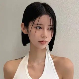 ショート ゆうさ │ ボブ 髪質改善ストレートのヘアスタイル