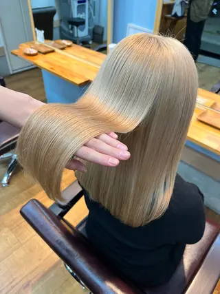 ミディアム カラー 🫧ハイトーン/ ブリーチ🫧白石航汰のヘアスタイル