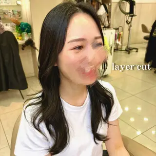 ロング カラー ゆるふわパーマ🌼 アレンジ🌼リョウカのヘアスタイル