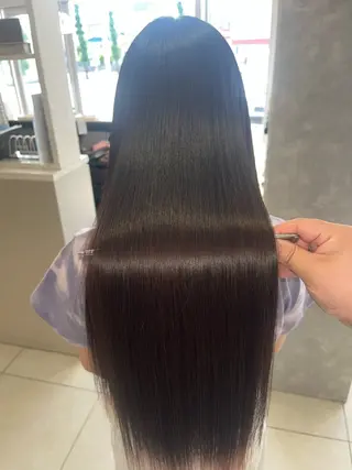 ロング 吹田 駿 髪質改善縮毛矯正のヘアスタイル