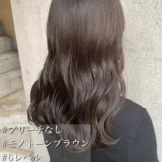 ミディアム カラー モテ前髪 タゴメ シンヤのヘアスタイル