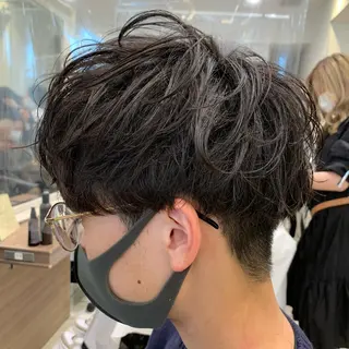 ショート パーマ メンズ 【メンズ縮毛矯正】 田中秀斗のヘアスタイル