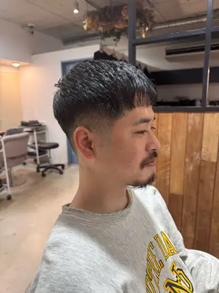 メンズ ハイトーン/パーマ 大名 sakiのヘアスタイル