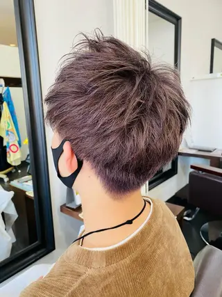 ショート カラー メンズ 阿久津 泰幸のヘアスタイル