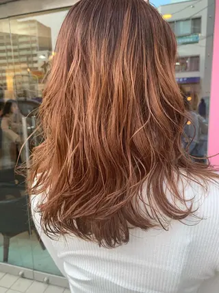 セミロング カラー 🌸スタイリスト 山浦美恵のヘアスタイル