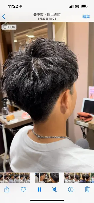 ショート ahu 永井 理偉のヘアスタイル