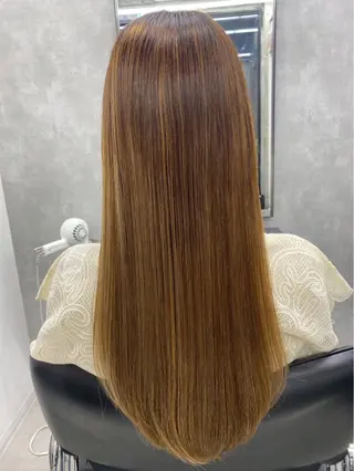 ロング カラー すぐ巻ける縮毛矯正 🍀勝倉　麗のヘアスタイル
