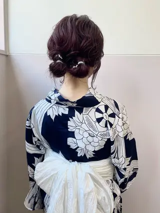 セミロング オカモト ミユウのヘアスタイル