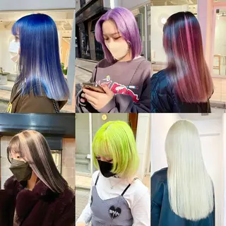 ミディアム カラー ハイトーン×レイヤー ／遠藤将太のヘアスタイル