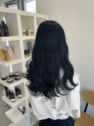 ロング カラー 長山 茉白のヘアスタイル