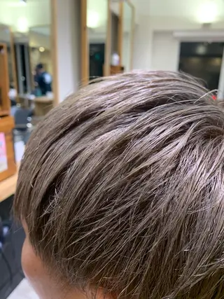 ショート カラー パーマ ヘアアレンジ メンズ Sia中野新橋 『JUNYA』のヘアスタイル