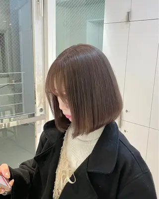 ショート カラー ツヤ髪/韓国ヘア 💎Nokaのヘアスタイル