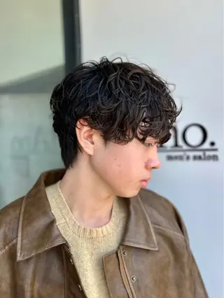 ショート パーマ メンズ 石田 大成のヘアスタイル