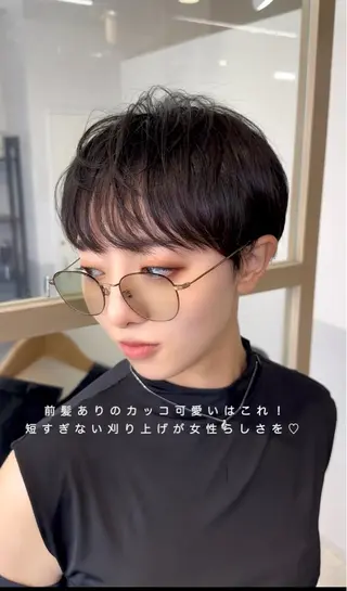 ショート カラー パーマ ヘアアレンジ 女性が憧れる ショート/角田愛和のヘアスタイル