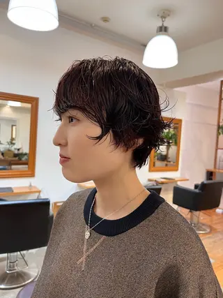ショート パーマ 若林 良のヘアスタイル