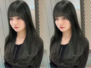 ロング カラー 村上 大武のヘアスタイル
