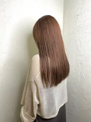 ロング カラー 久力琴音''透明感 カラー''アレンジのヘアスタイル
