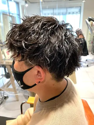 パーマ メンズ 森川 力のヘアスタイル