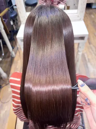 ロング カラー 💗髪質改善💗艶髪 韓国ヘア💗こころのヘアスタイル