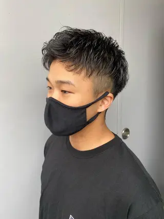 ショート カラー ヘアアレンジ メンズ 当日予約⭕️ JUNYAのヘアスタイル